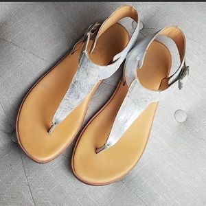 Kork-Ease Metallic Thong Sandals